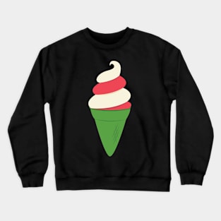 Candy Cane Ice Cream Crewneck Sweatshirt